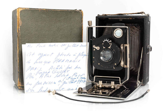 Folding 9x12 HERMAGIS Magir Anastigmat 136mm f/6,3 - Ca. 1930