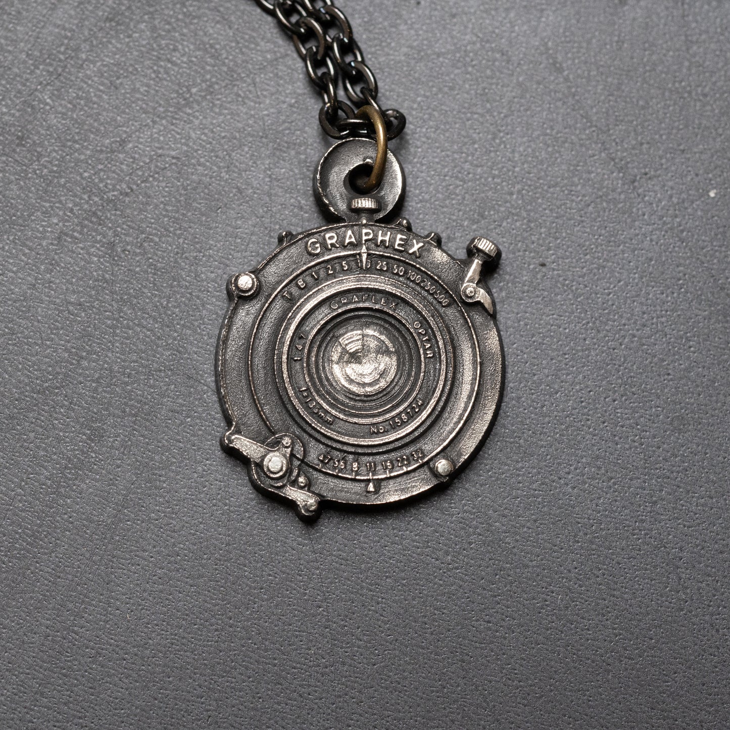 Handmade Sterling Silver Necklace — Vintage Lens Design — Photographer Gift