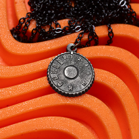Handmade Sterling Silver Necklace — Camera Dial Design — Photographer Gift