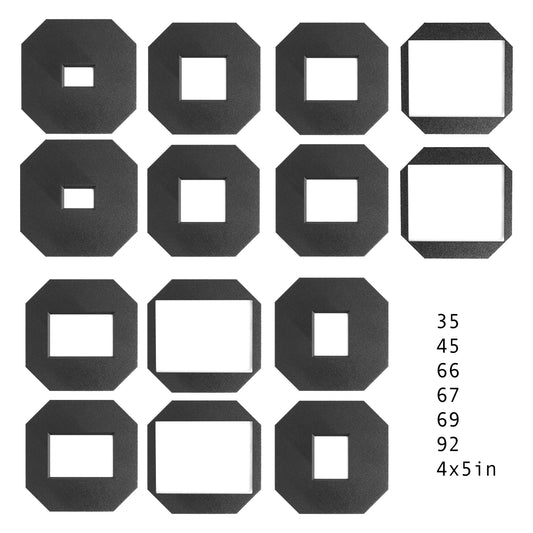 DURST Femomask 35, 45, 66, 67, 69, 92, 4x5in - Full set - For FEMONEG, L-1200