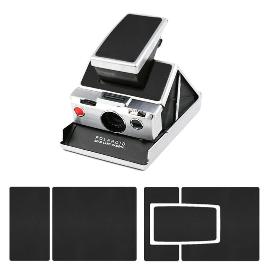 Premium Smooth Black Leather Cover for -- Polaroid SX-70 680SLR 690SLR --