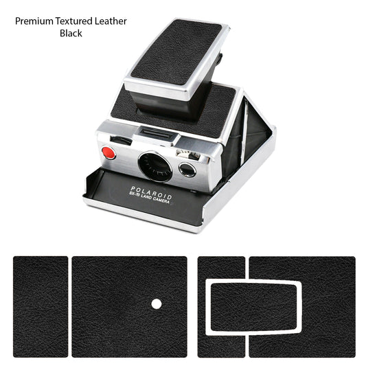 Premium Textured Leather Cover for -- Polaroid SX-70 680/690SLR with Tripod --
