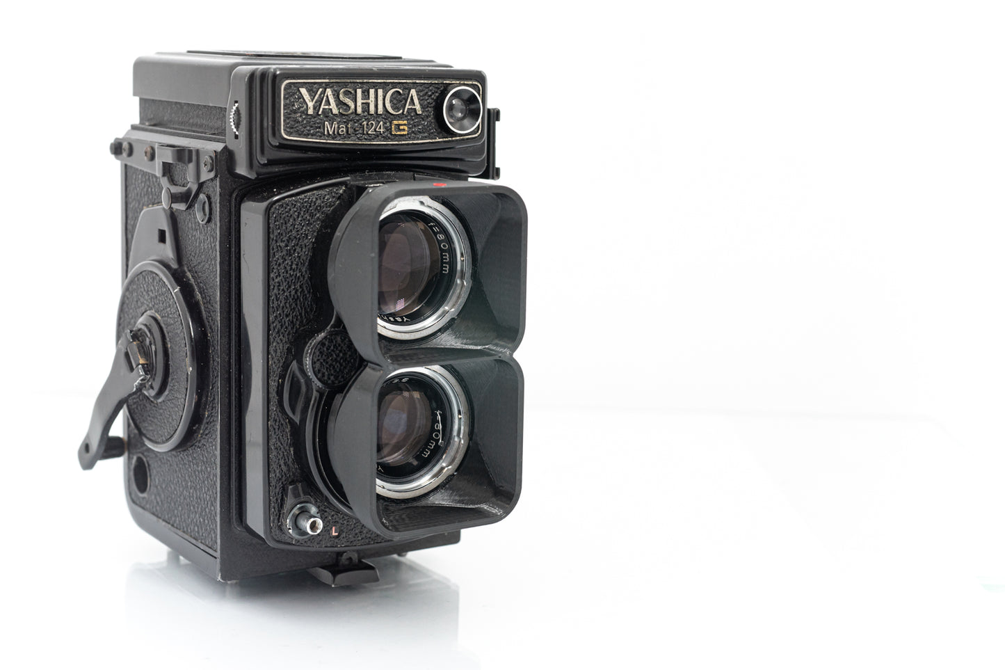 Premium 3D Printed - DOUBLE LENS HOOD - for Yashica MAT 124G / Bay I Mount