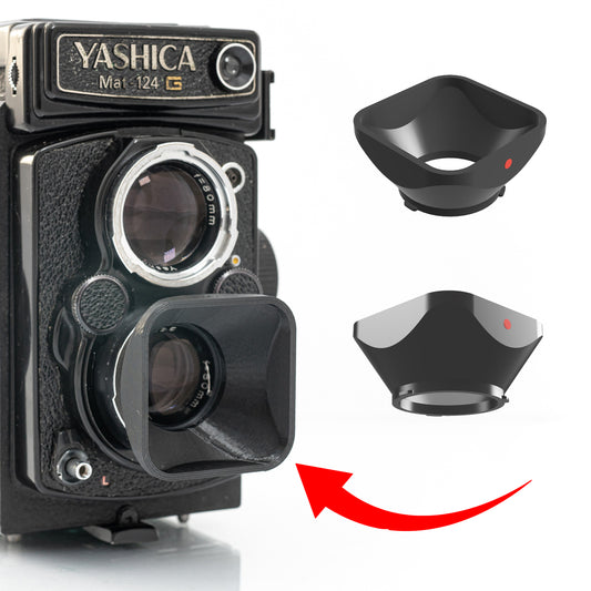 Premium 3D Printed --- LENS HOOD --- for Yashica MAT 124G / Bay I Mount