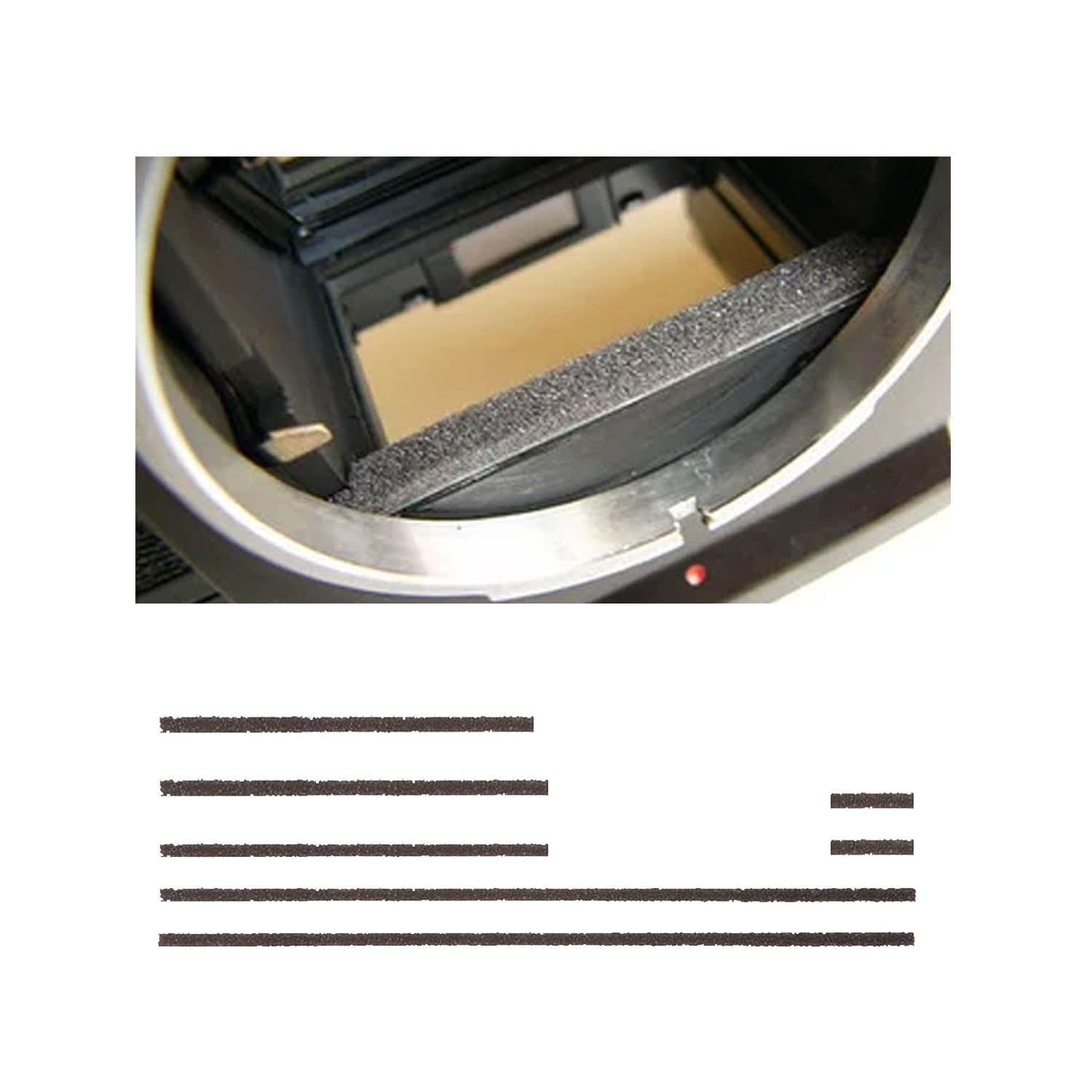 Premium Light Seal Foam Kit for ---- Yashica Mat 124, 124G, EM, LM, 635, + Many Yashica 6x6 ----