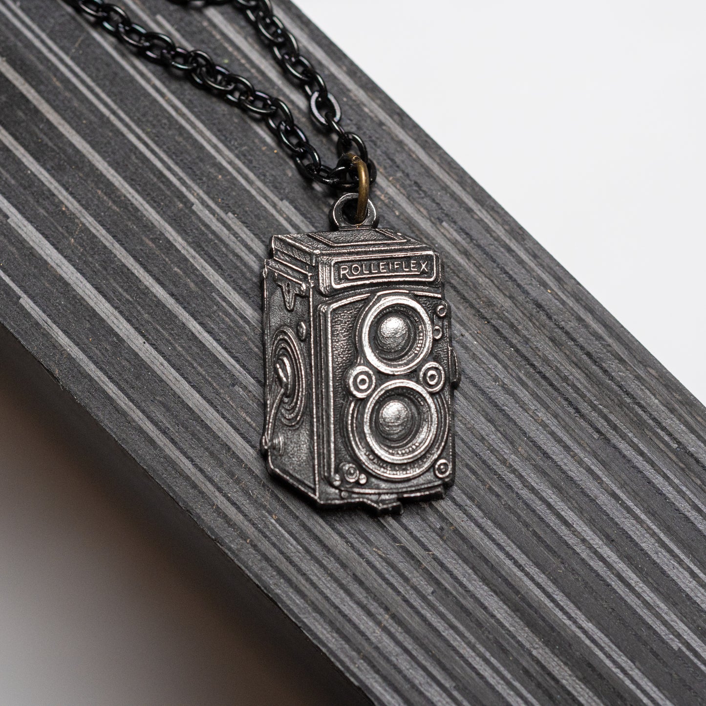 Sterling Silver Necklace — Rolleiflex — Photographer Gift — Camera Jewelry