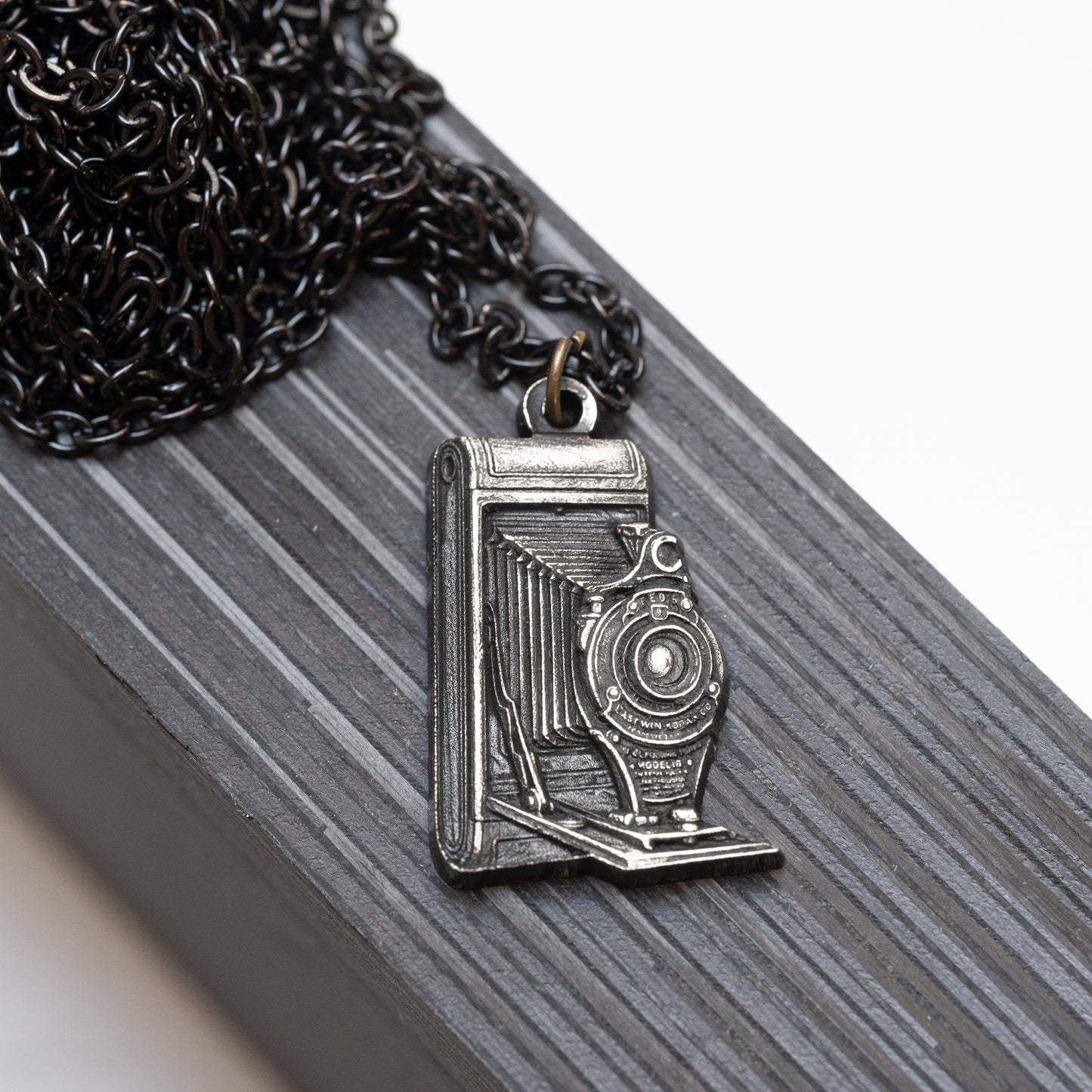 Sterling Silver Necklace — Kodak Folding — Photographer Gift — Camera Jewelry