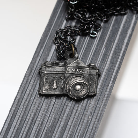 Handmade Sterling Silver Necklace — Nikon F Design — Photographer Gift
