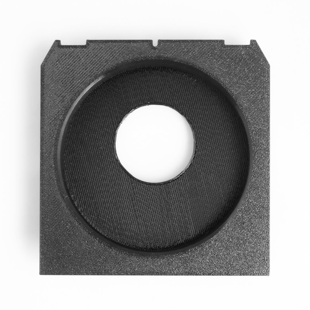 LINHOF Technika 4x5 Lens board -- Copal #0 (34,6mm), Recessed 12mm, Off centered 5mm -- Wista, Chamonix, Intrepid ...
