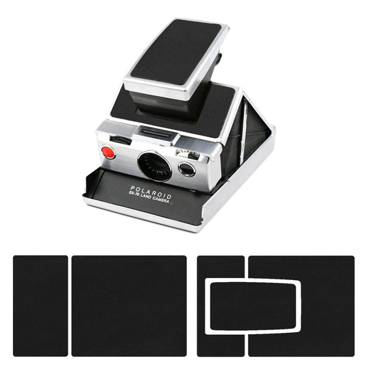 Premium Smooth Black Synthetic Leather Cover -- Polaroid SX-70 680SLR 690SLR