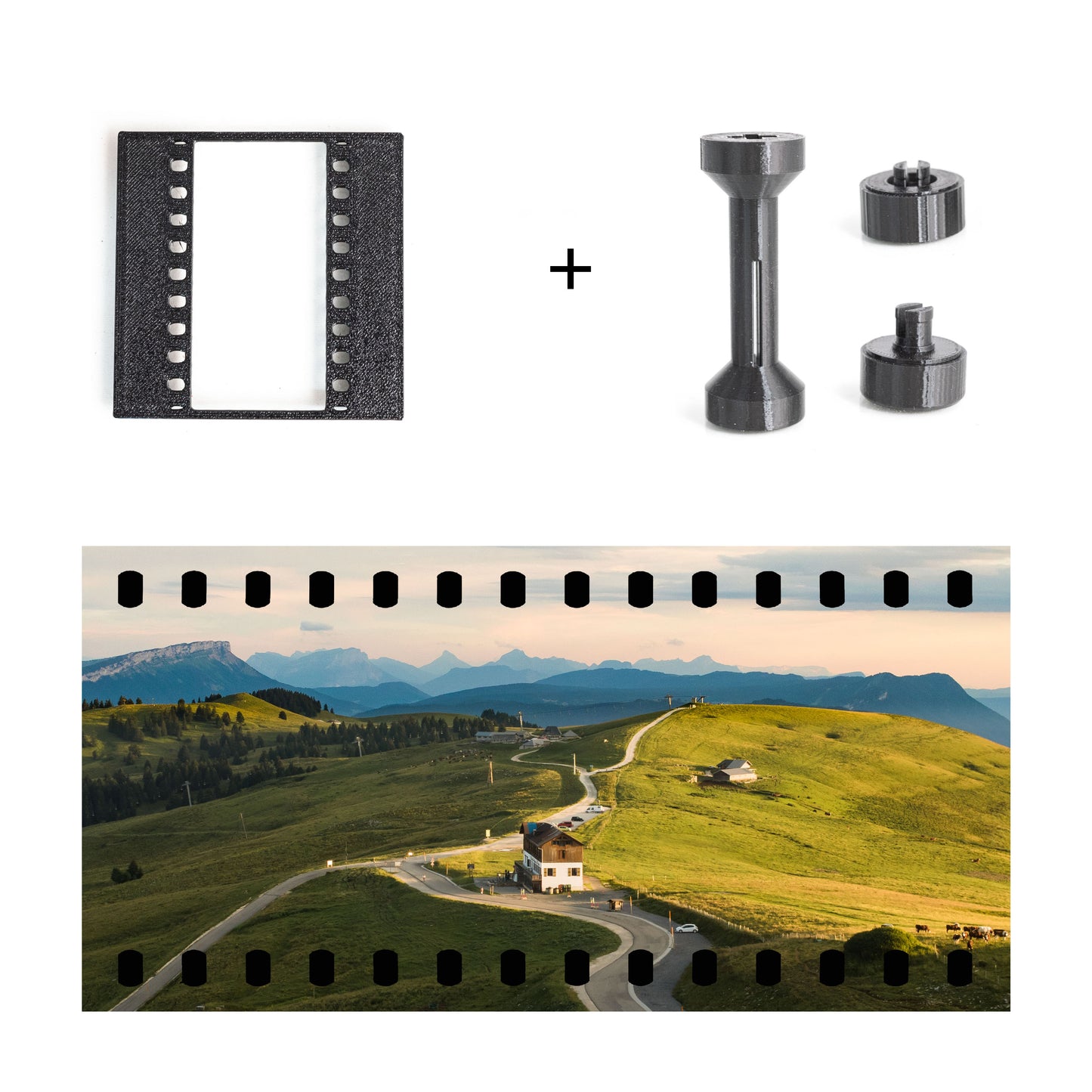 Rolleiflex "Removable finder hood" (SN° 1 870 000 and up) - 35mm Panoramic Kit